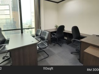 Office Space Rental @ Menara Keck Seng, Bukit Bintang 110sqft (3pax)