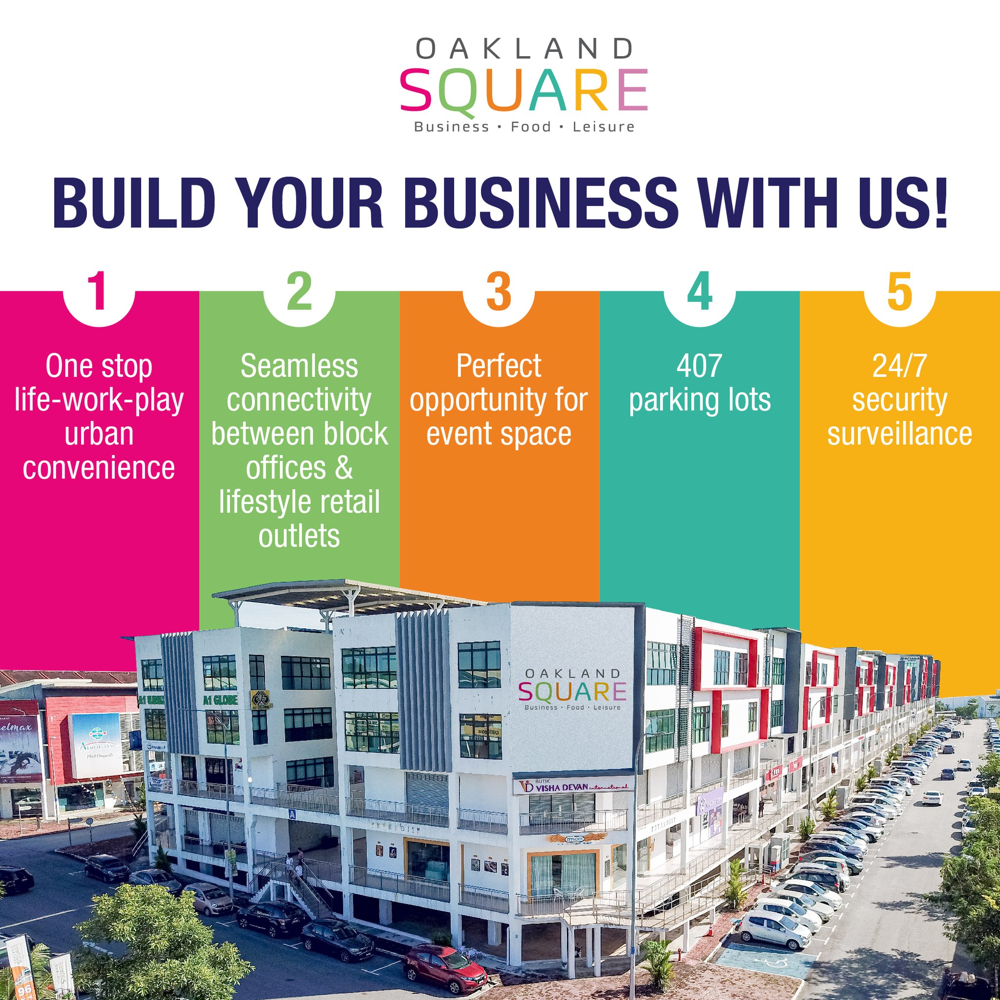 Oakland Square Commercial units for Rent