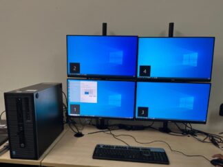 4 monitors setup Rental
