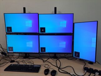5 monitors setup Rental